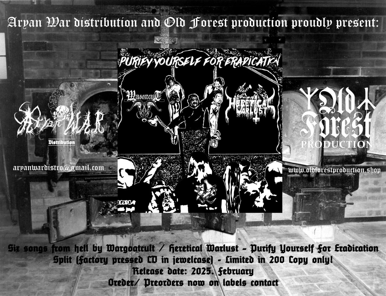 Wargoath/Heretical Warlust - split cd  - Old Forest Production image 1