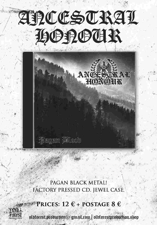  Ancestral Honor - Pagan Blood cd  - Old Forest Production image 1