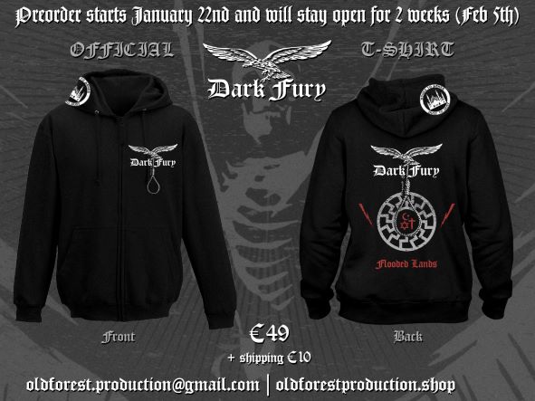 Dark Fury HOODIE zipper - Old Forest Production image 1