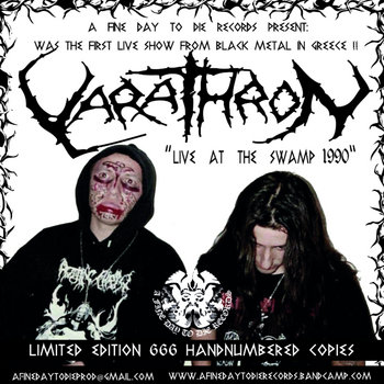 VARATHRON "Live At The Swamp 1990" CD - A FINE DAY TO DIE RECORDS image 1