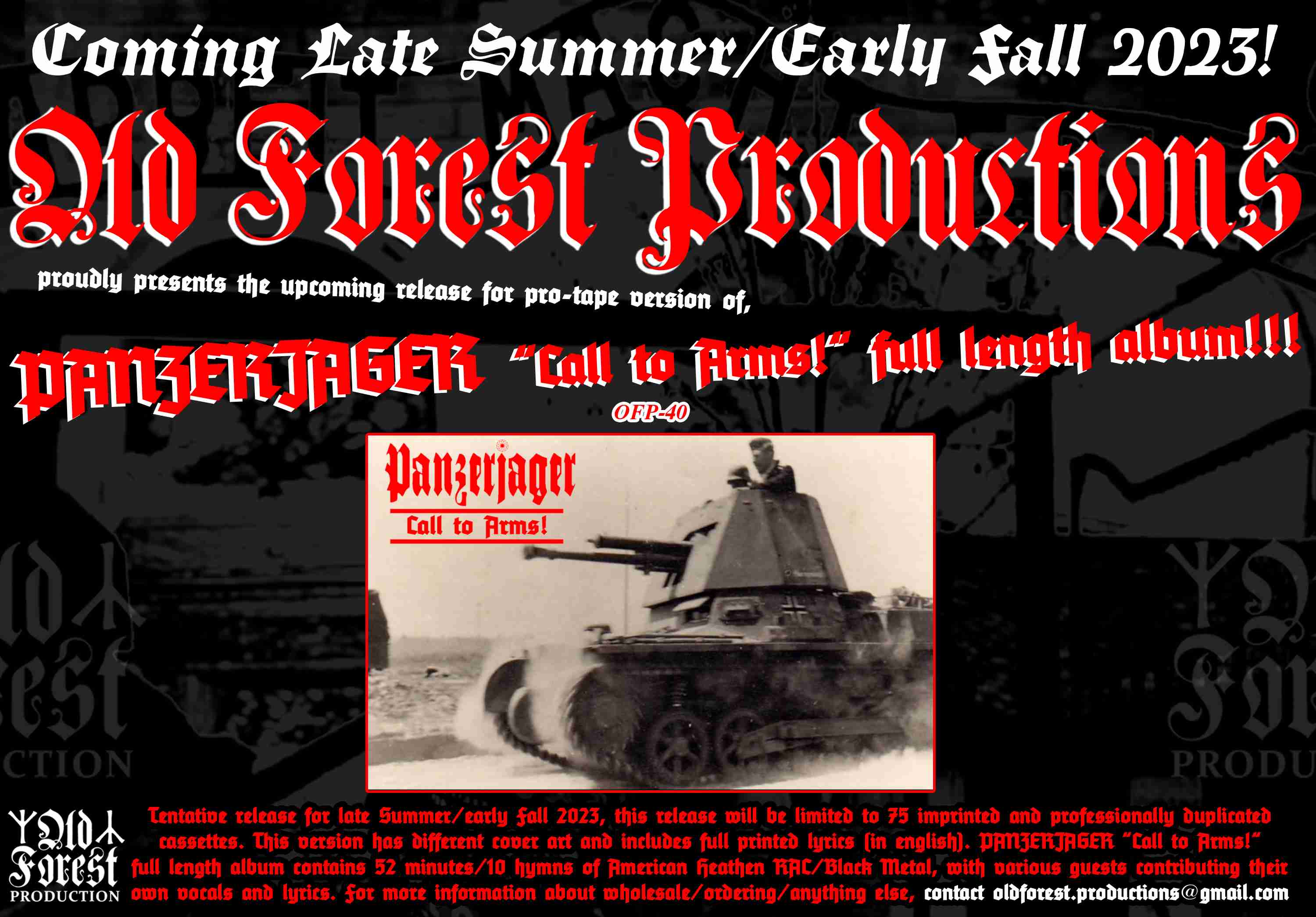 Panzerjager - Call to Arms! tape - Old Forest Production image 1
