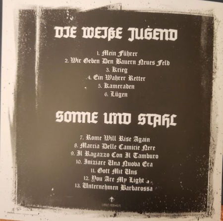 Die Weiße Jugend / Sonne Und Stahl - "Stahljugend" split cd - Old Forest Production image 2