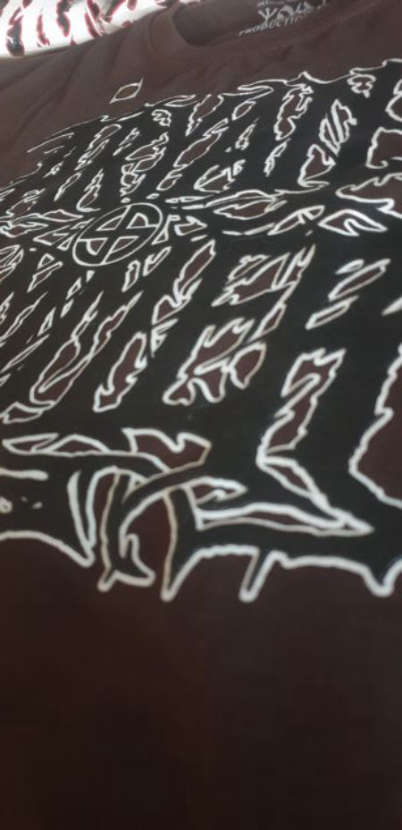 Aryan Hammer official t-shirt brown / chocolate, black / white logo lim.25 - Old Forest Production image 1