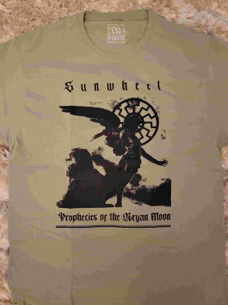 Sunwheel -Prophecies of Aryan Moon official ts 1 lim.30 SOLD OUT - Old Forest Production image 1