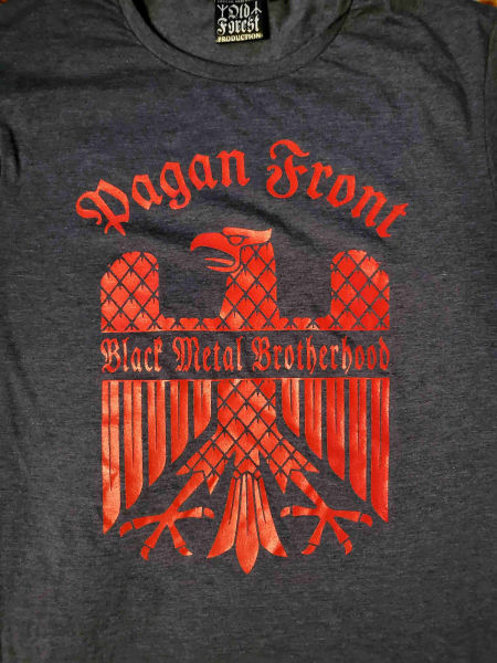 Pagan Front - Black Metal Brotherhood tshirt navy/grey - Old Forest Production image 1