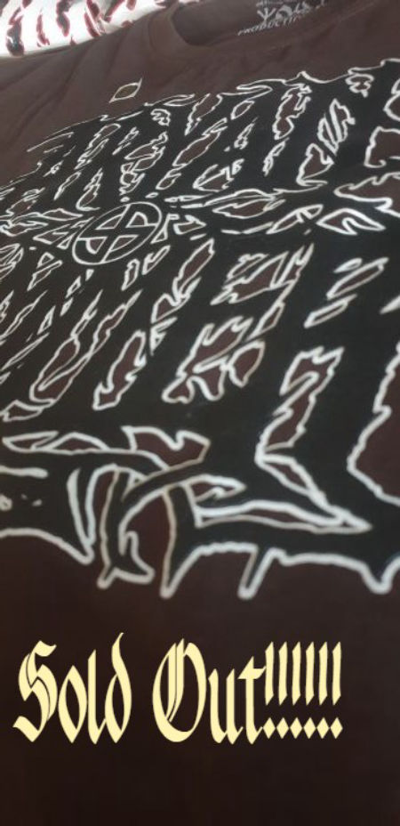 Aryan Hammer official t-shirt brown / chocolate, black / white logo lim.25 SOLD OUT !!