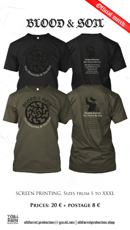 Blood&Soil - official tshirt  khaki