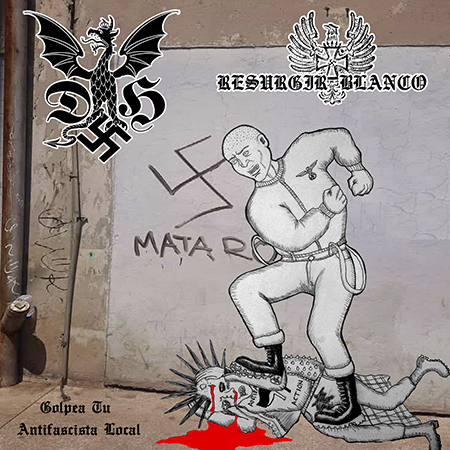 Resurgir Blanco/Dragon de Hierro - Golpea tu Antifascista.... split cd  image 1