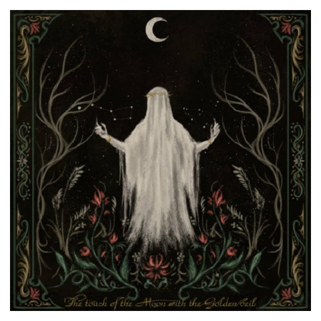 A Monumental Black Statue - The touch of the moon with the golden veil