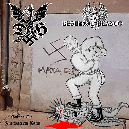 Resurgir Blanco/Dragon de Hierro - Golpea tu Antifascista Local cd - Dirlewanger Division image 1