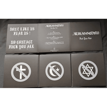 ARMAGGEDON -Fuck Your God/Triple Gatefold 7″ (limited edition)