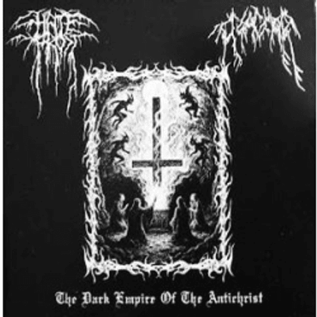  HATEFROST / AZAGHOR – THE DARK EMPIRE OF THE ANTICHRIST CD