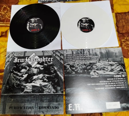 Jew@laughter  - Purification Kommando white lp  - Europa Records  image 2