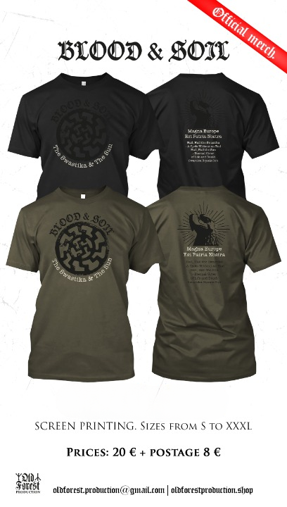 Blood&Soil - official tshirt  khaki - Old Forest Production image 1